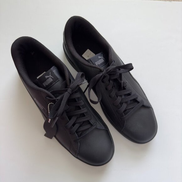 NWT Puma Smash V2 Sneakers Black - Picture 5 of 12